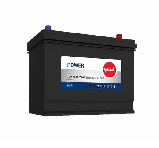BA 75 Ah VESNA POWER 75 Ah (JAPAN) +M