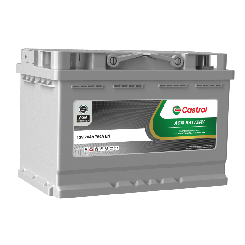 AKUMULATOR CASTROL AGM 12V 70AH 760A