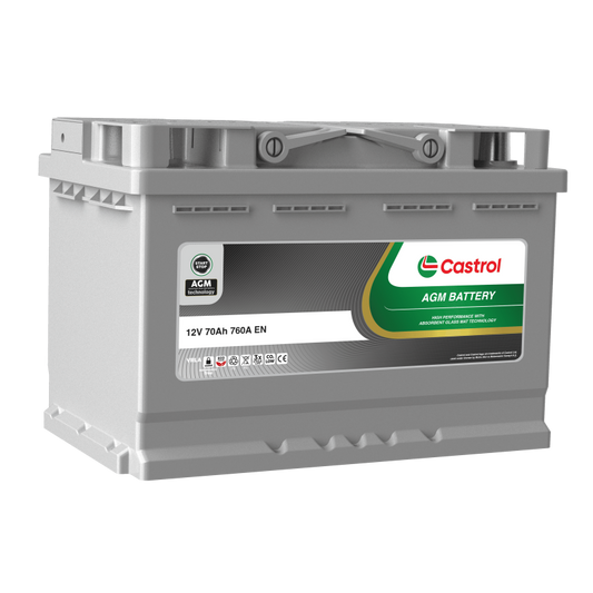 AKUMULATOR CASTROL AGM 12V 70AH 760A